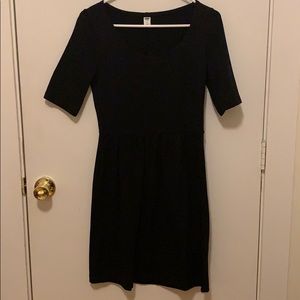 Black Half Sleeve Dress